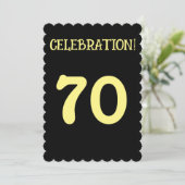 70. GEBURTSTAGSPARTEI - KUSTOM-Einladungen Einladung (Stehend Vorderseite)