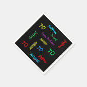 70. Geburtstagspartei Wiederholung des Namensalter Serviette (Ecke)