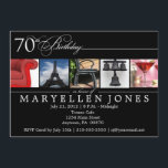 70. Geburtstagsparty Alphabet Fotografie Einladung<br><div class="desc">Unsere einzigartige, künstlerische 70. Geburtstagsfeier Einladung wird einen großen Einfluss machen, wenn sie von Familie und Freunden empfangen wird. Alphabet Fotografie ist eine coole künstlerische Ausdrucksform, die immer beliebter wird und unsere 70. Geburtstagsparty lädt mit bunten Alltagsgegenständen ein, um das Wort p-a-r-t-y zu buchstabieren. Cool, elegant und modern, können Sie...</div>