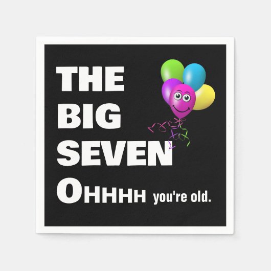 70. Geburtstagsparty Alten Spaß Serviette (Vorderseite)