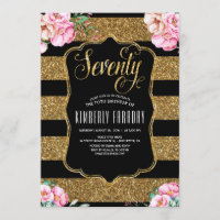 70 Geburtstagsparty - Blumengoldlam