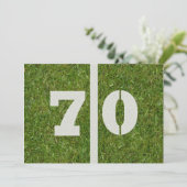 70. Geburtstagsparty Einladung! Einladung (Stehend Vorderseite)