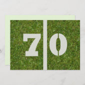 70. Geburtstagsparty Einladung! Einladung (Vorne/Hinten)