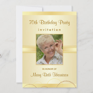 70. Geburtstagsparty - Einladungen zum Foto