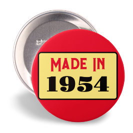 70. Geburtstagsparty geboren 1954 70 Button