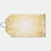 70. Geburtstagsparty Gold Winter Wonderland Geschenkanhänger (Rückseite Horizontal)