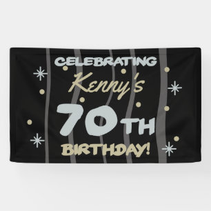 70. Geburtstagsparty Ihren Namen hinzufügen Banner