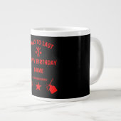 70. Geburtstagsparty Jumbo-Tasse (Vorderseite Rechts)