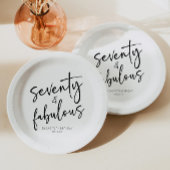 70. Geburtstagsparty Pappteller