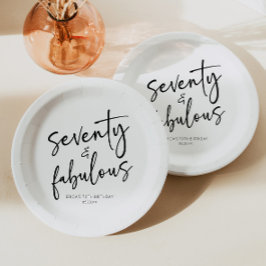 70. Geburtstagsparty Pappteller