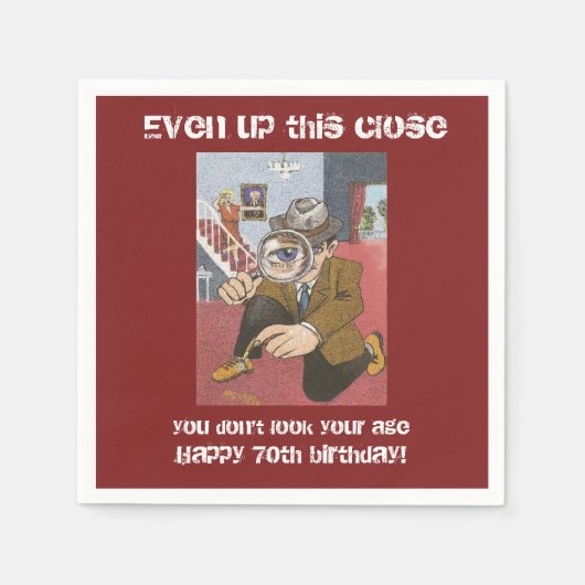 70. Geburtstagsparty Servietten von DAL (Vorderseite)