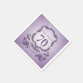 70. Geburtstagsparty Vintages Papier Napkins Serviette (Ecke)