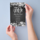 70. Geburtstagsprogramm Lights Silver Menü (Handgriff)