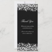 70. Geburtstagsprogramm Silver / Danke Einladung (Rückseite)