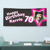 70. Geburtstagsstar-Foto-Banner Banner (Messe)