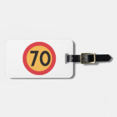 70 Geschwindigkeitsbegrenzungszeichen für den Stra Gepäckanhänger (Vorderseite horizontal)