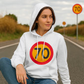 70 Geschwindigkeitsbegrenzungszeichen für den Stra Hoodie