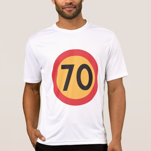 70 Geschwindigkeitsbegrenzungszeichen für den Stra T-Shirt (Vorderseite)
