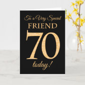 70. Gold-Effekt auf Schwarzes, für Karte (Gelbe Blume)