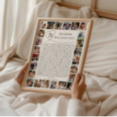 70 Gründe, warum wir dich lieben Foto-Collage-Erin Poster