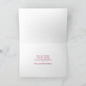 70. Happy Birthday Card - Rosa Tulpen Karte (Innenseite)