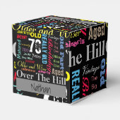 70. Happy BIrthday in a Graffiti Style Geschenkschachtel (Rückseite)