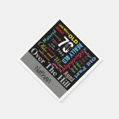 70. Happy BIrthday in a Graffiti Style Serviette (Ecke)