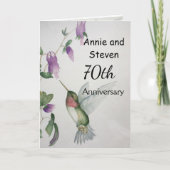 70. Happy Couple Wedding Jubiläum Karte (Vorderseite)