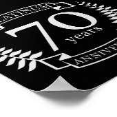 70. Hochzeit JAHRESPLATINUM Poster (Ecke)