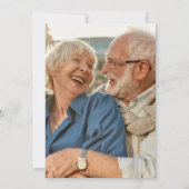 70. Hochzeitsjubiläum Greenery Floral Einladung (Rückseite)