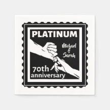 70. Hochzeitstag blaues Platin traditionell