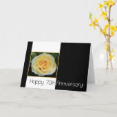 70. Hochzeitstag - Gelbe Rose Karte (Gelbe Blume)
