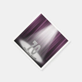 70. Hochzeitstag im Rampenlicht Serviette (Ecke)