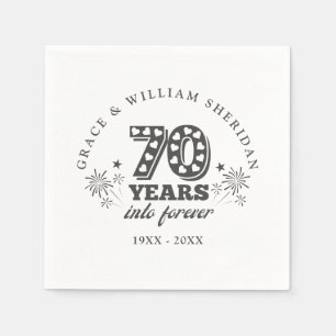 70. Hochzeitstag In die Ewigkeit Serviette
