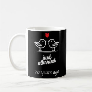 70. Hochzeitstag - nur 70 Jahre im Jahr verheirate Kaffeetasse