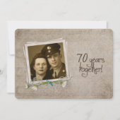 70. Hochzeitstag Open House Einladung (Vorderseite)