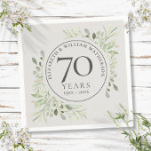 70. Hochzeitstag Platingrün Serviette