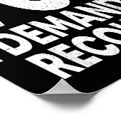 70 I Demand A Recount Seventy Years Old 70th Birth Poster (Ecke)