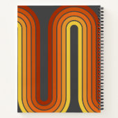 70 Inspirierte Linie Art Sunset Red Orange Yellow  Notizblock (Rückseite)