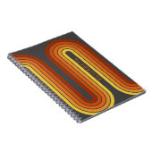 70 Inspirierte Linie Art Sunset Red Orange Yellow Notizblock (Rechte Seite)