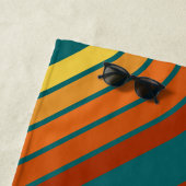 70 Inspirierte Linie Art Sunset Red Orange Yellow  Strandtuch (Beispiel)