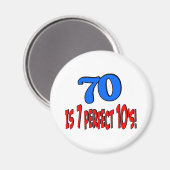 70 ist 7 perfekte 10er (BLUE) Magnet (Vorderseite/Rückseite)