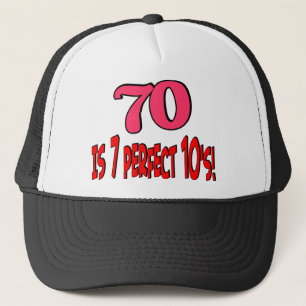 70 ist 7 perfekte 10's (ROSA) Truckerkappe