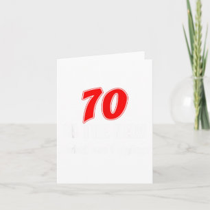 70 Ist Das Neue Was Ich Sagte Lustiger 70. Geburts Karte