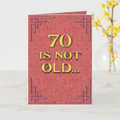 70 ist nicht alt karte (Gelbe Blume)