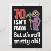 70 Ist nicht tödlich, aber alter, lustiger grimmig