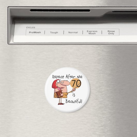 70 ist schöne Hemden und Geschenke Magnet (In Situ (Geschirrspüler))
