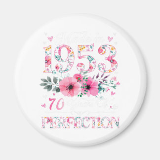 70 Jahre alt 1953 Blumengeschenk 70. Geburtstag Magnet