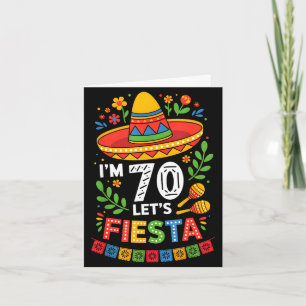 70 Jahre alt, lasst uns feiern 70. Geburtstag Mexi Karte