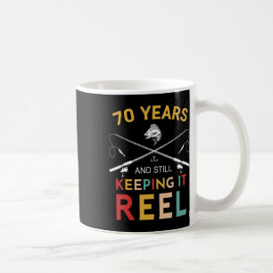 70 Jahre alt und immer noch auf Fang 70. Geburtsta Kaffeetasse